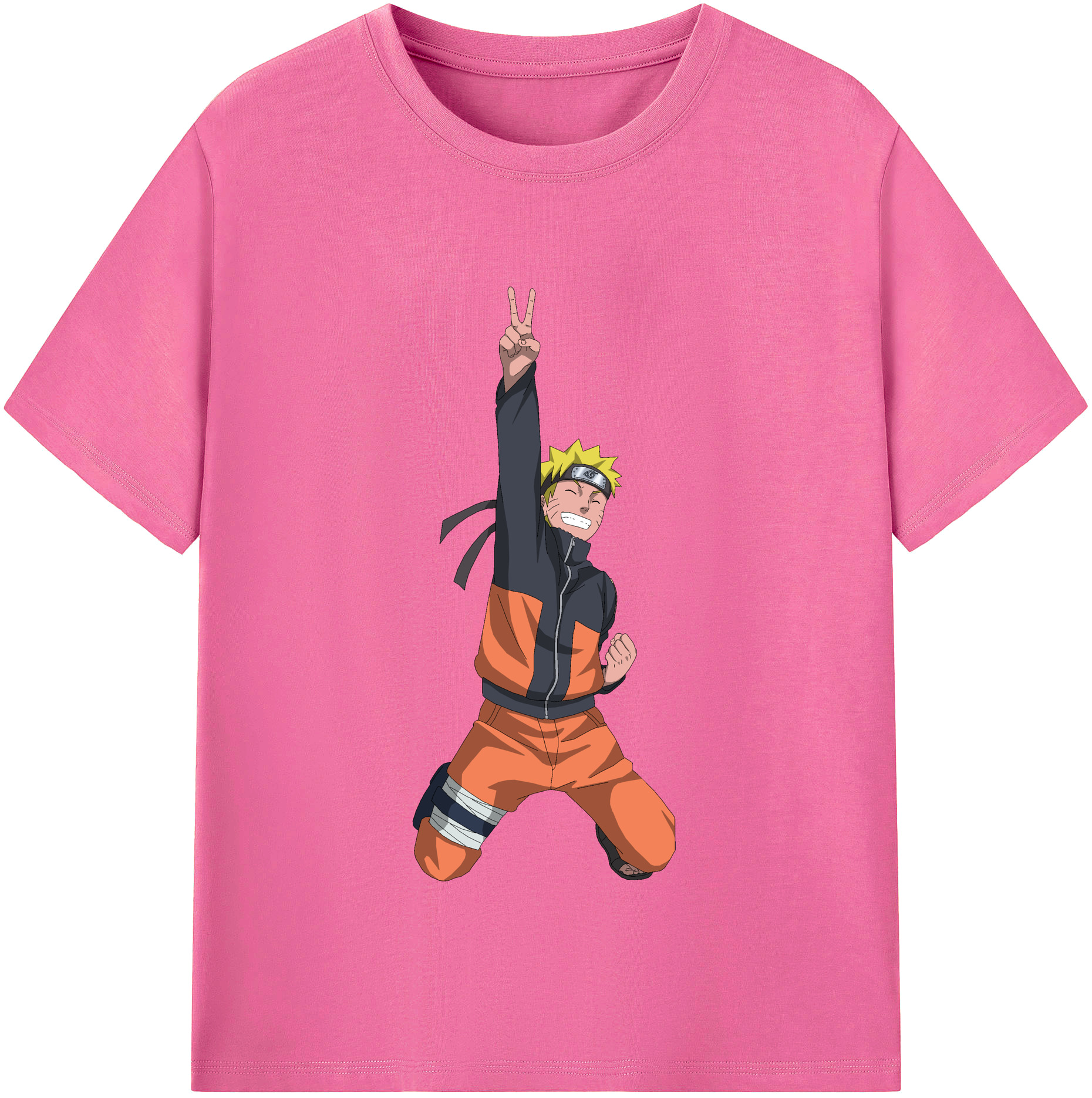 （画像用） NARUTO -ナルト- うずまき ナルト Uzumaki Naruto レディースカジュアルプリントTシャツ（綿100％）